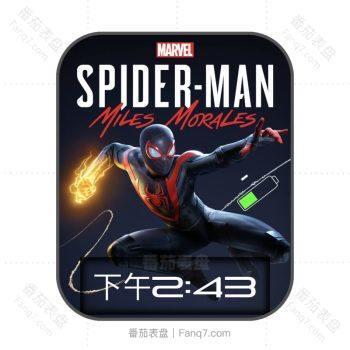 Spidermancomics黑色火焰拳蜘蛛侠漫威系列表盘.clock