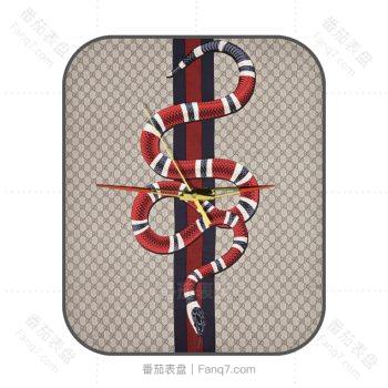 GUCCI古驰红蓝蟒蛇表盘.clock