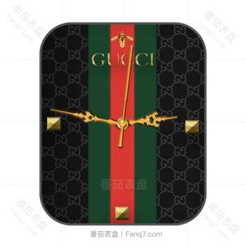 GUCCI古驰红绿条纹表盘.clock