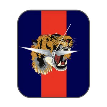 GUCCI古驰蓝红底黄色老虎刺绣表盘.clock