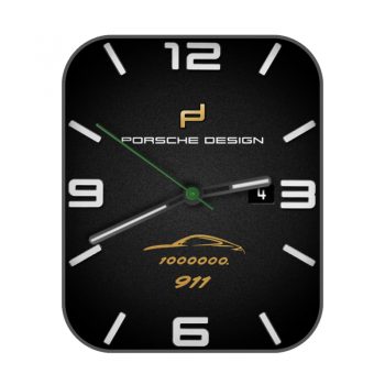 Porsche保时捷黑白简约橙表盘.clock