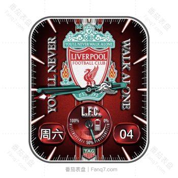 利物浦足球俱乐部(Liverpool Football Club红色机械表盘.clock