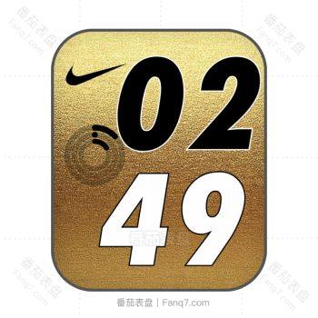 nike耐克黄金数字表盘.clock