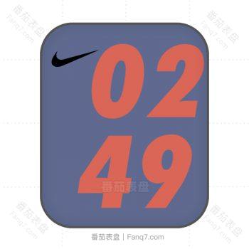 nike耐克温柔紫数字表盘.clock