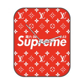 Supreme路易斯威登lv红白表盘.clock