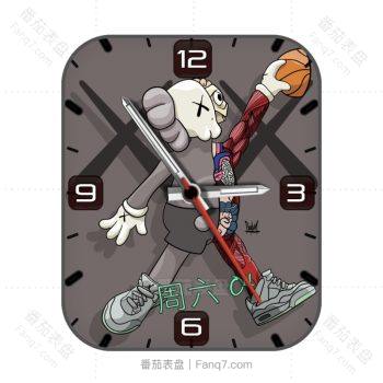 Supreme暴力熊灰色简约表盘.clock