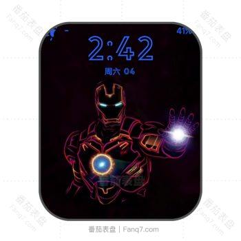 Ironman漫威系列钢铁侠人物动态表盘.clock