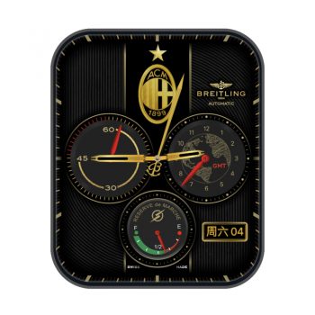 ACM1899百年灵BREITLING意大利足球甲级联赛黑金表盘.clock