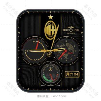 ACM1899百年灵BREITLING意大利足球甲级联赛黑金表盘.clock