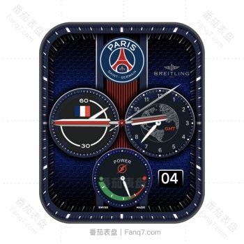 百年灵BREITLING巴黎PARIS表盘.clock