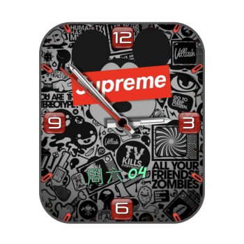 Supreme迪士尼米奇红白黑色表盘.clock