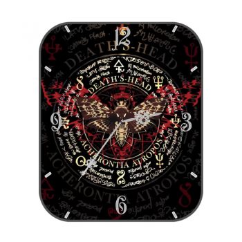 Deaths-head hawkmoth TG茄天蛾火焰燃烧符文表盘.clock