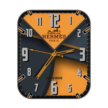 爱马仕Hermes蓝橙表盘.clock