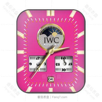万国IWC 粉色月球机械表盘.clock