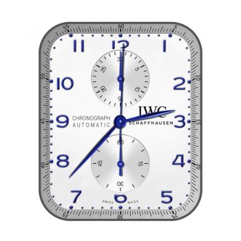 万国IWC 白色简约表盘.clock