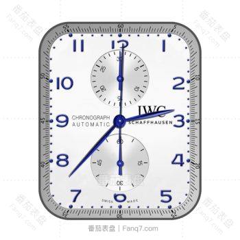 万国IWC 白色简约表盘.clock