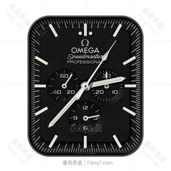 OMEGA 欧米茄 Speedmaster 超霸系列全自动机械黑白色表盘.clock