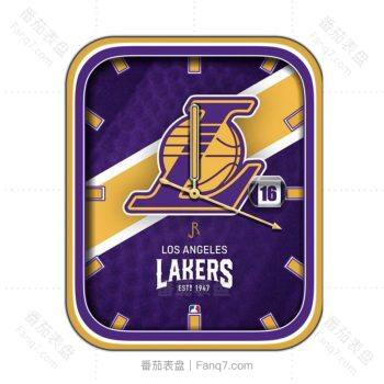 LAKERS LOS ANGELES湖人队logo篮球表盘.clock