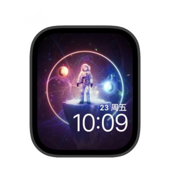 冰与火的宇航员太空人苹果iwatch壁纸表盘.watchface