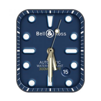 bell & ross 柏莱士蓝色简约表盘.clock