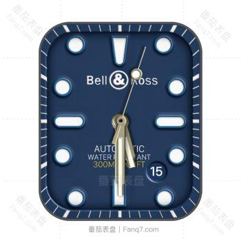 bell & ross 柏莱士蓝色简约表盘.clock