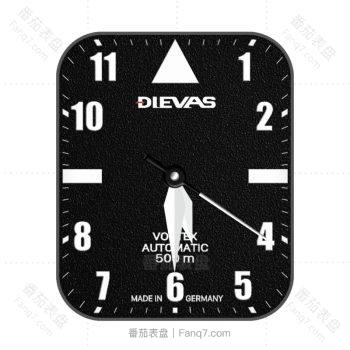 Dievas德国黑色磨砂简约表盘.clock