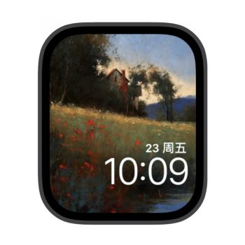 清晨的乡野苹果iwatch壁纸表盘.watchface