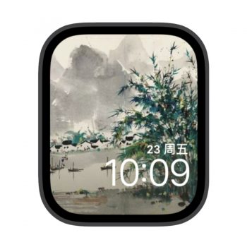 水彩林与山苹果iwatch壁纸表盘.watchface
