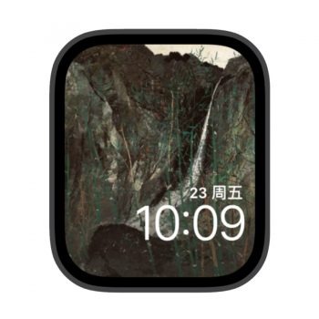 山间的溪流苹果iwatch壁纸表盘.watchface