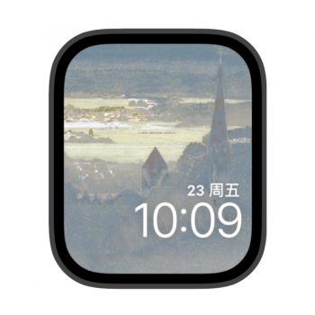 教堂前的远村苹果iwatch壁纸表盘.watchface
