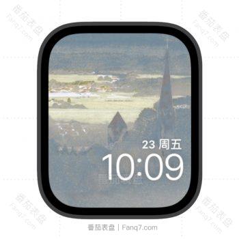 教堂前的远村苹果iwatch壁纸表盘.watchface