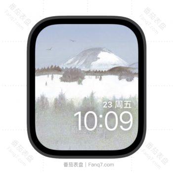 远方的雪山苹果iwatch壁纸表盘.watchface