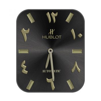 HUBLTO宇舶黑色光面铜色刻度表盘.clock