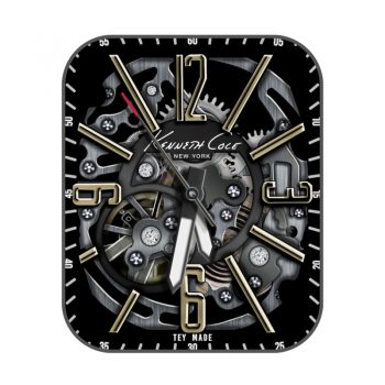 Kennethcole凯尼斯·柯尔黑色炫酷机械表盘.clock