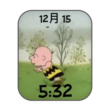 史努比草地奔跑动态表盘.clock