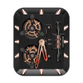 MINIFOCUS福克斯黑色机械表盘.clock