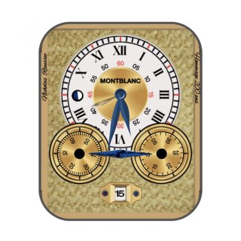 Montblanc万宝龙黄色表盘.clock