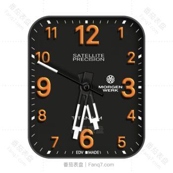MorgenWerk 摩根黑色底橙色刻度表盘.clock
