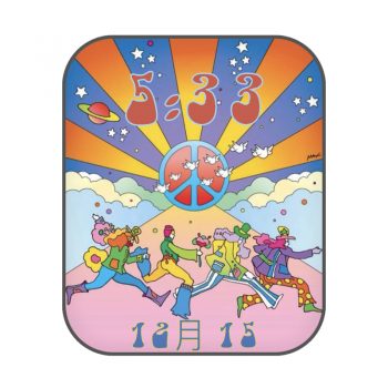 Peter Max 波普艺术彼得·马克思彩色表盘.clock