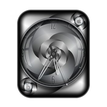 Syncopy灰色旋转风扇表盘.clock