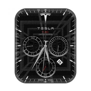 特斯拉TSLA黑色表盘.clock