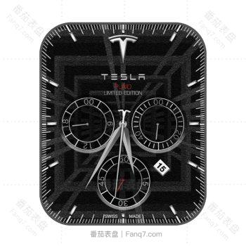 特斯拉TSLA黑色表盘.clock