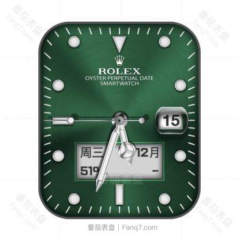 劳力士ROLEX绿色光面绿水鬼表盘.clock
