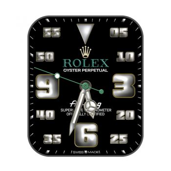 劳力士ROLEX黑色大个罗马数字表盘.clock
