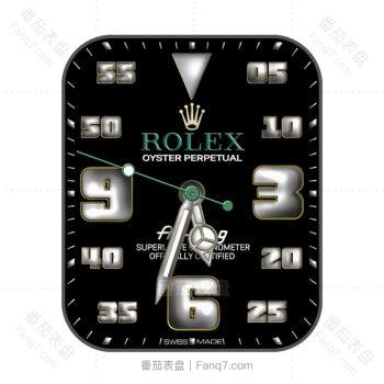 劳力士ROLEX黑色大个罗马数字表盘.clock