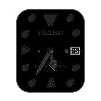 SEIKO精工黑色简约表盘.clock