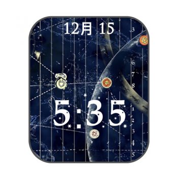 Time Bandits宇宙星空卫星蓝色表盘.clock