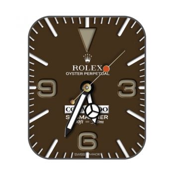 劳力士ROLEX棕色简约表盘.clock