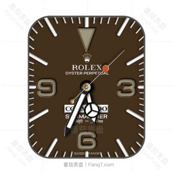 劳力士ROLEX棕色简约表盘.clock