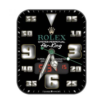 劳力士ROLEX黑色底大个罗马数字复古表盘.clock